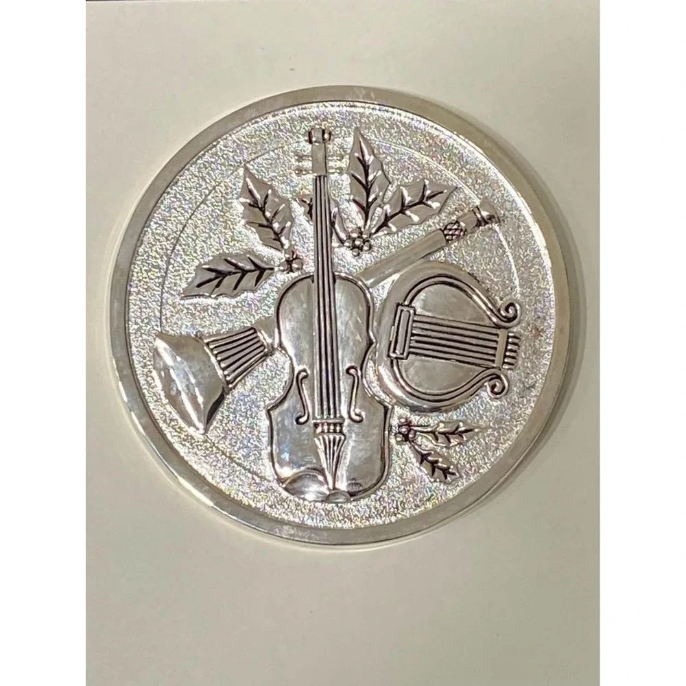 GODINGER COASTERS ~ SET OF 4 Silver Classico Suite‎ Boxed BOMBAY CO